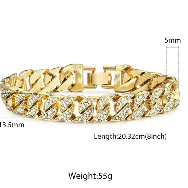 Miami Gold Curb Cuban Armband - 🇨🇭Trendprodukte Fast Gratis🇨🇭