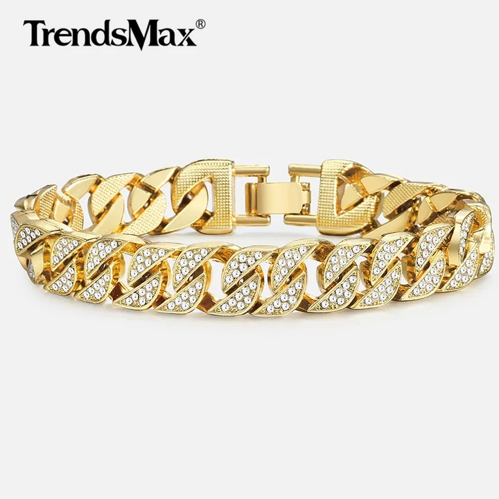 Miami Gold Curb Cuban Armband - 🇨🇭Trendprodukte Fast Gratis🇨🇭