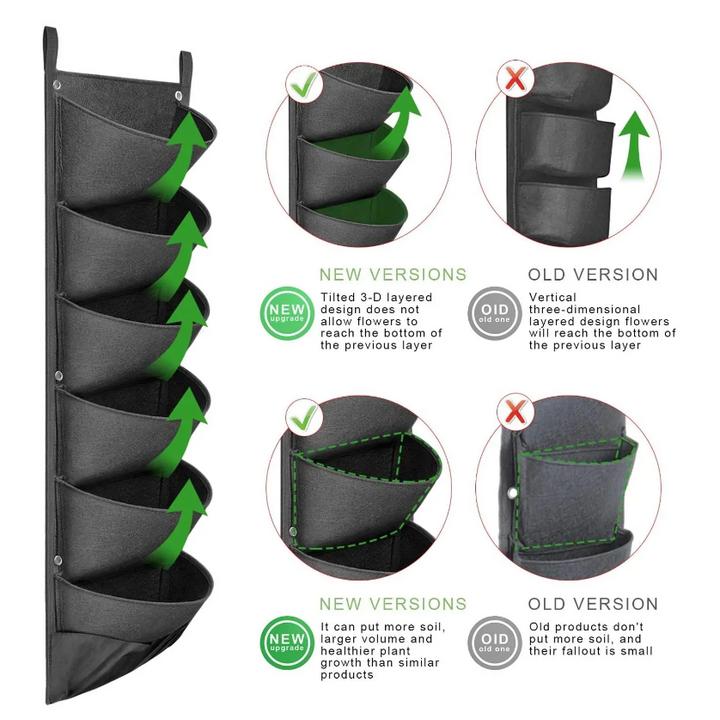 Vertikale hängende Gartenblumentöpfe - 🇨🇭Trendprodukte Fast Gratis🇨🇭