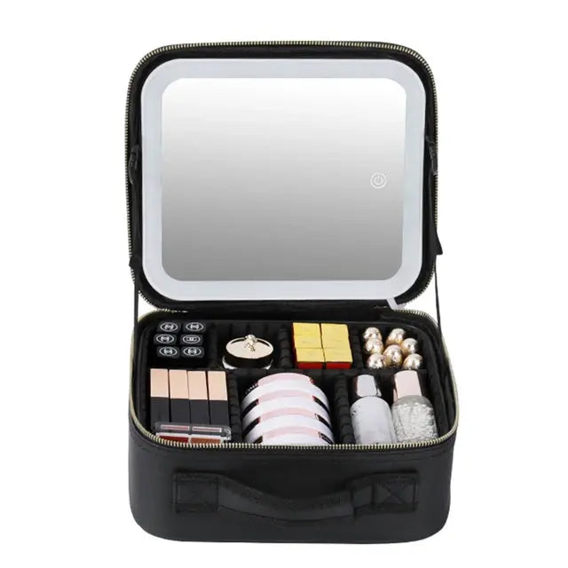Kosmetik-Koffer mit Smart LED beleuchtetem Spiegel - 🇨🇭Trendprodukte Fast Gratis🇨🇭